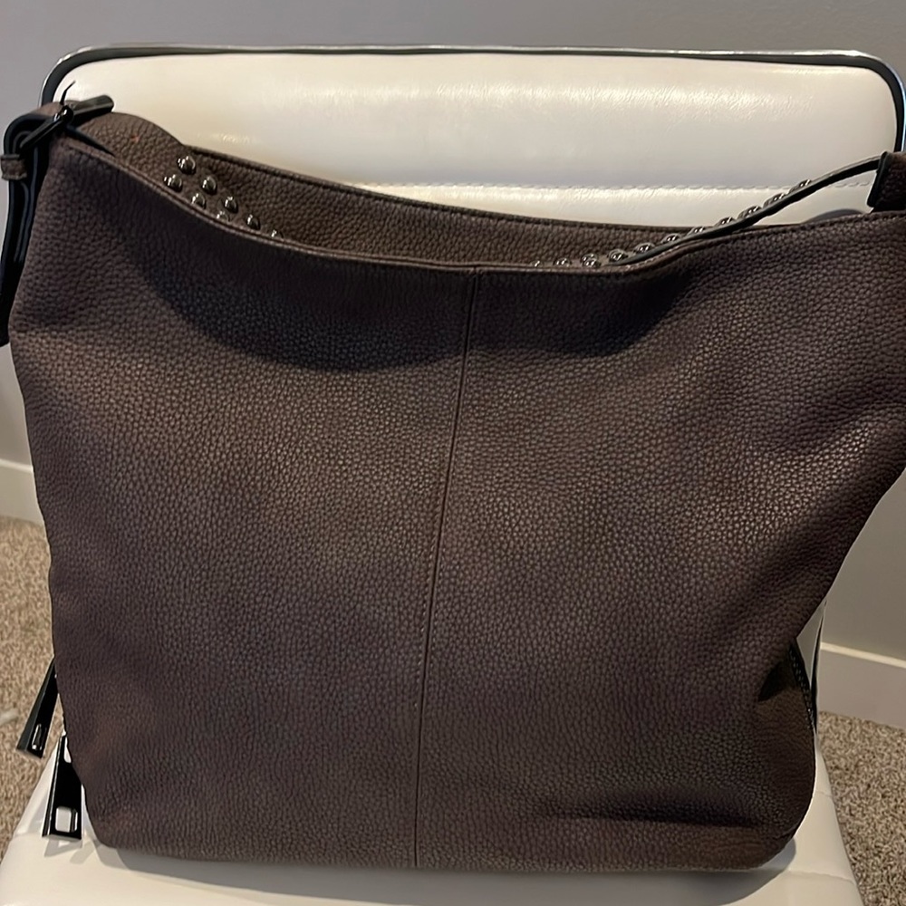 Black Rivet Brown Hobo​ Bag
